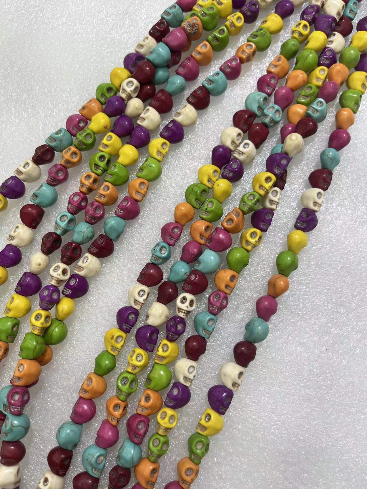 Turquoise skull beads