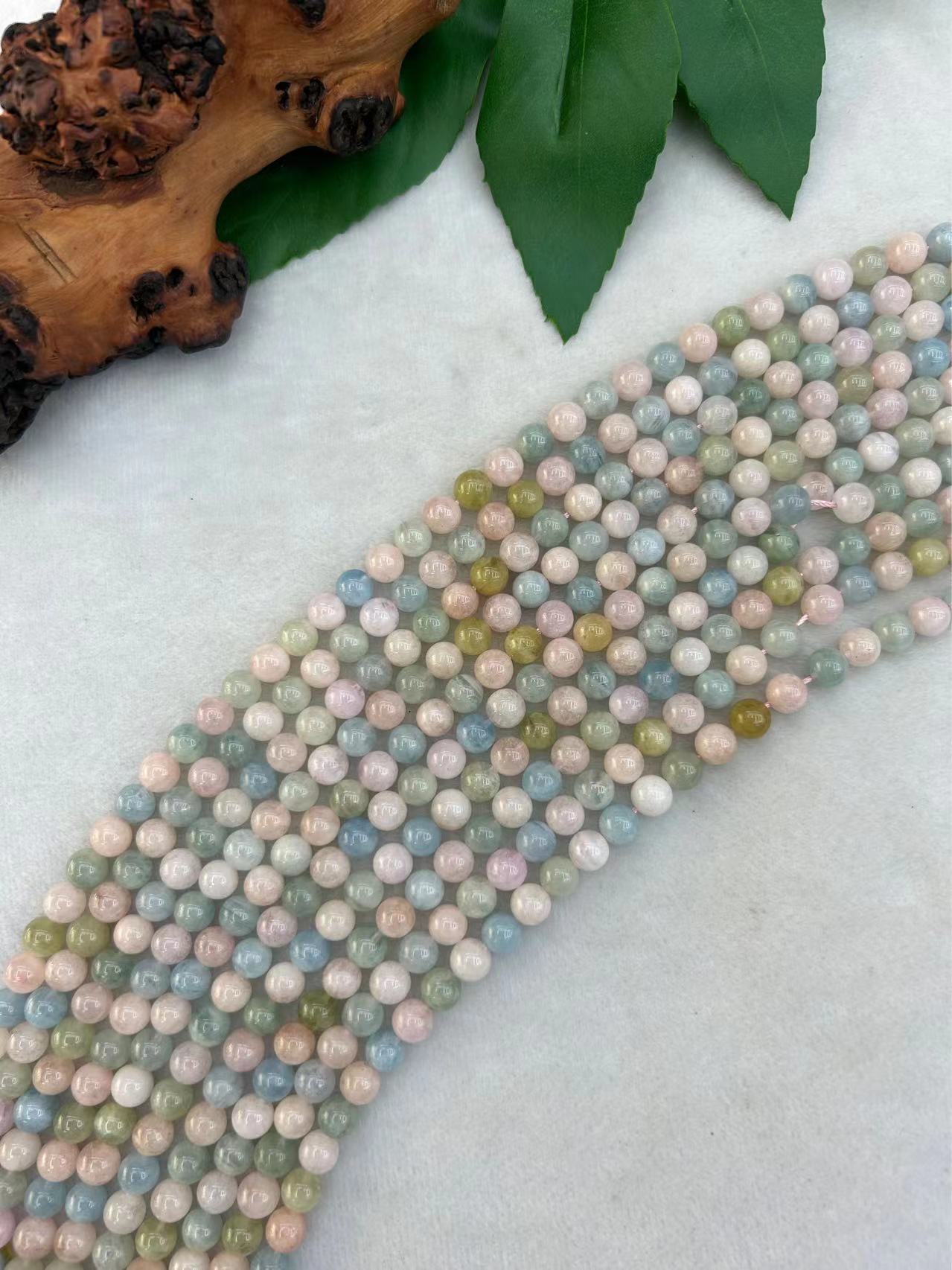 Morganite Beads 8mm