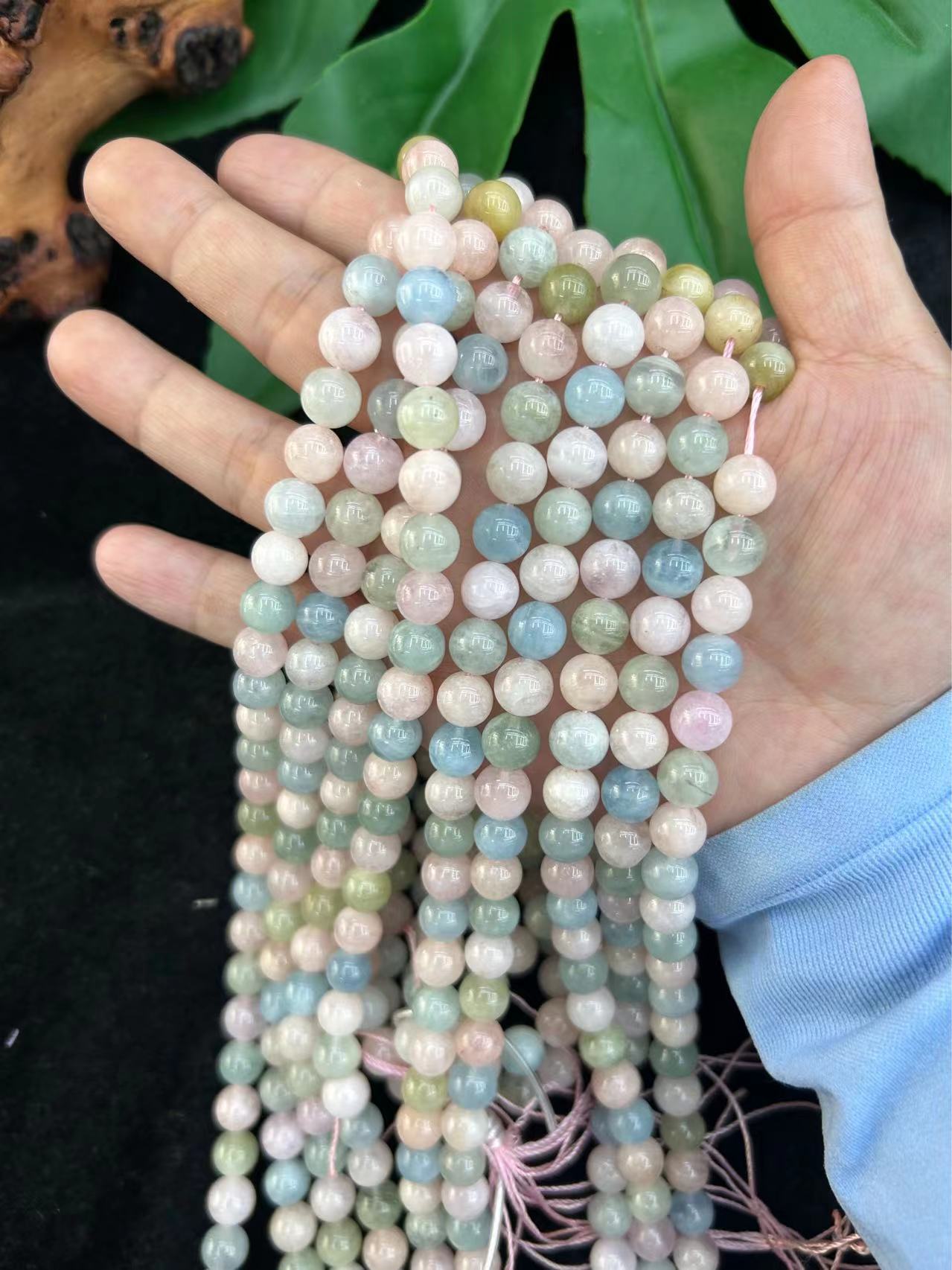 Morganite Beads 8mm