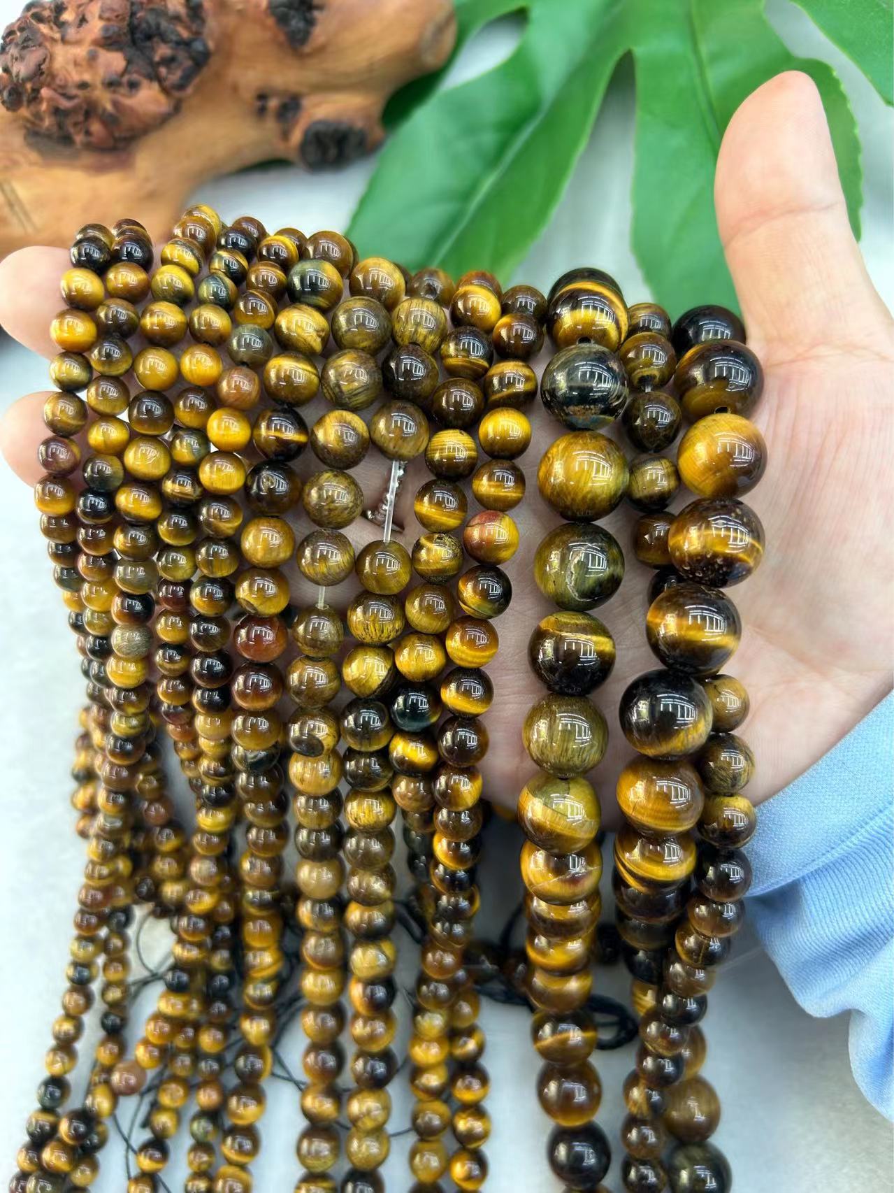 High quality tiger eye beads strands 6/8/12mm