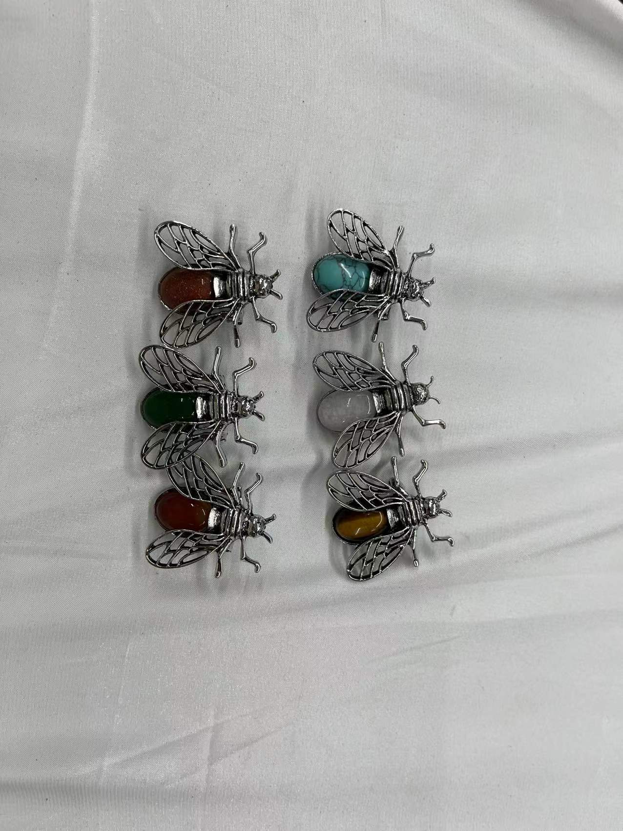 Crystal pendant, bee pendant