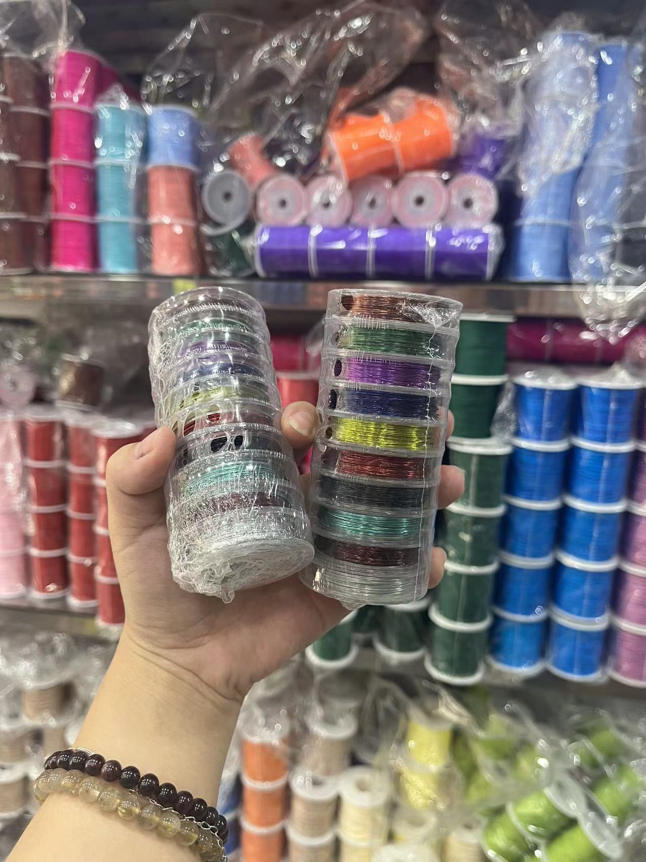 Colorful copper wire, 0.3/0.4/0.5/0.6 mm, sold by 10 rolls