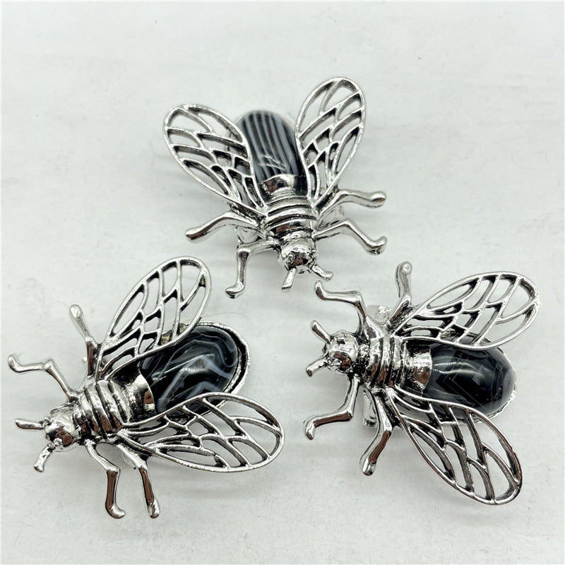 Crystal pendant, bee pendant