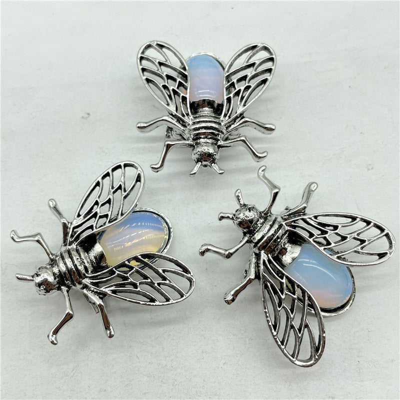 Crystal pendant, bee pendant