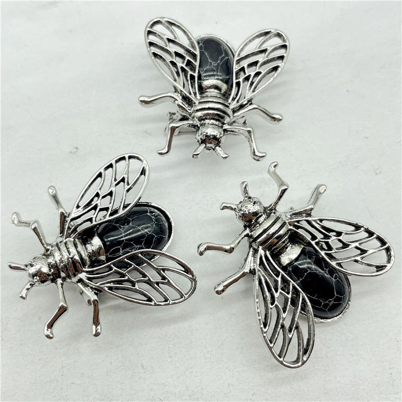 Crystal pendant, bee pendant