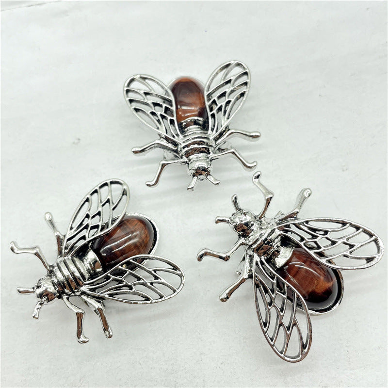 Crystal pendant, bee pendant