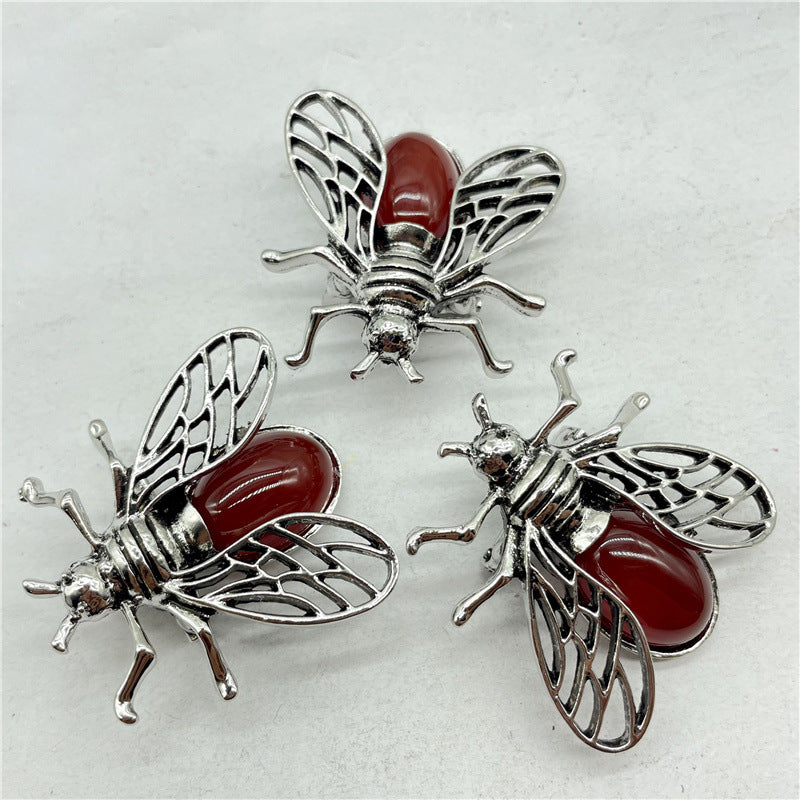 Crystal pendant, bee pendant