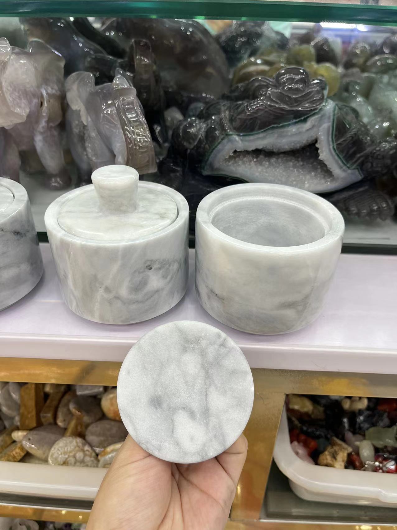 Stone bowl and cup