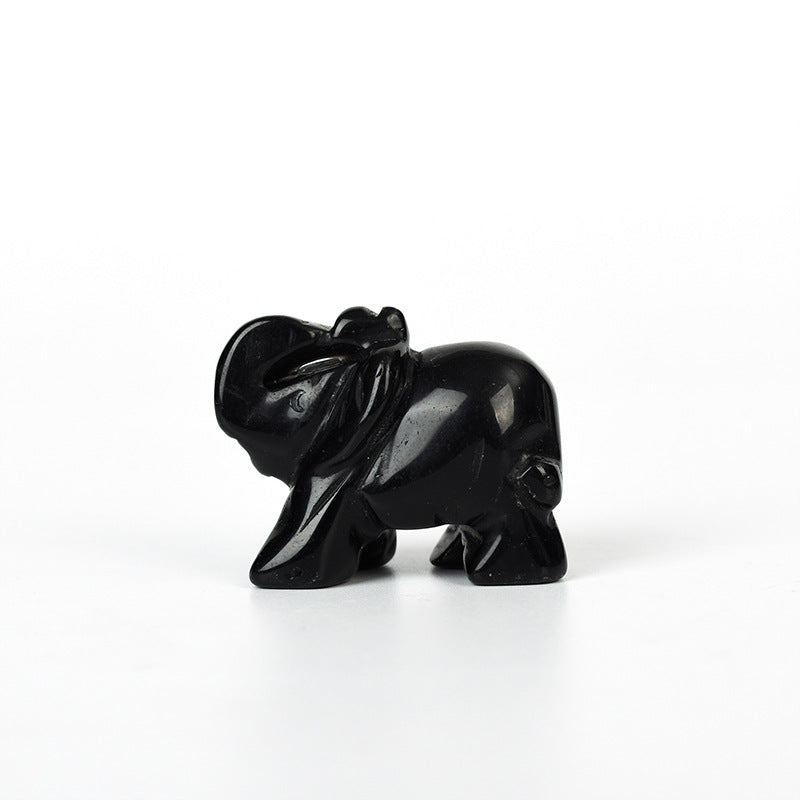 Crystal elephants Carving 1.5 inche