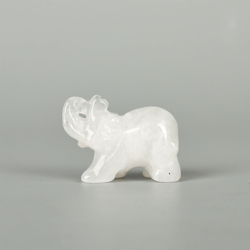 Crystal elephants Carving 1.5 inche