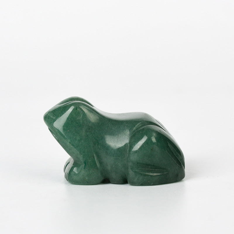 Crystal Frog Carving 1.5 inches