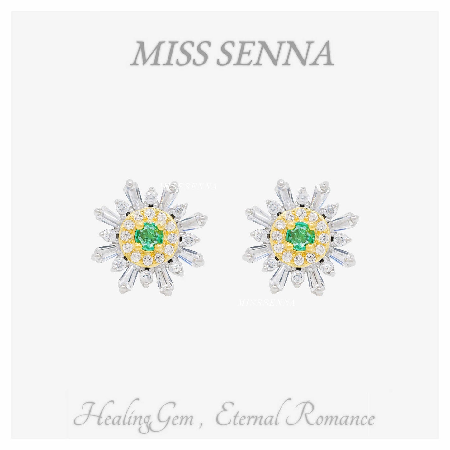 Pendientes de semental de flores de plata de colombia de plata S925