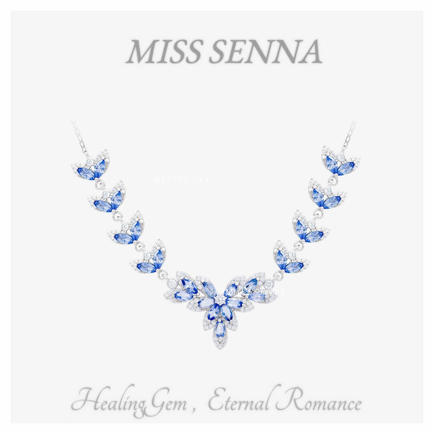 S925 Silver Natural Tanzanite Flowlace con exquisitos piedras preciosas llenas