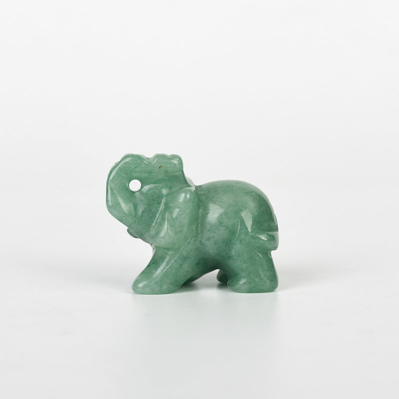 Crystal elephants Carving 1.5 inche