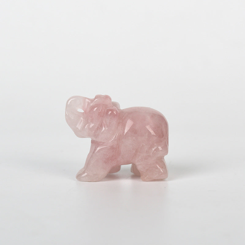 Crystal elephants Carving 1.5 inche