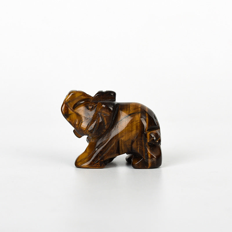 Crystal elephants Carving 1.5 inche