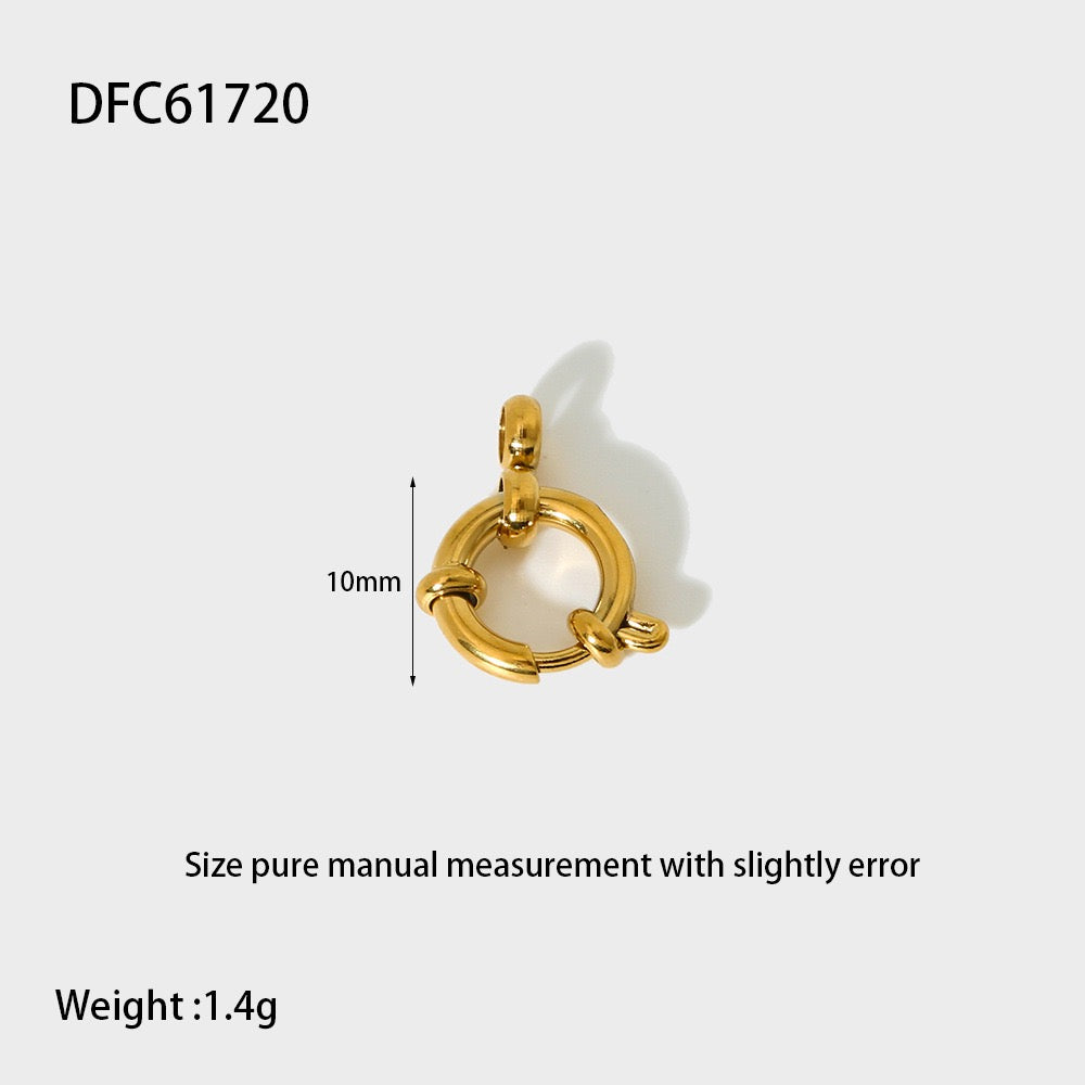 Stainless Steel DIY Charms Golden Plated