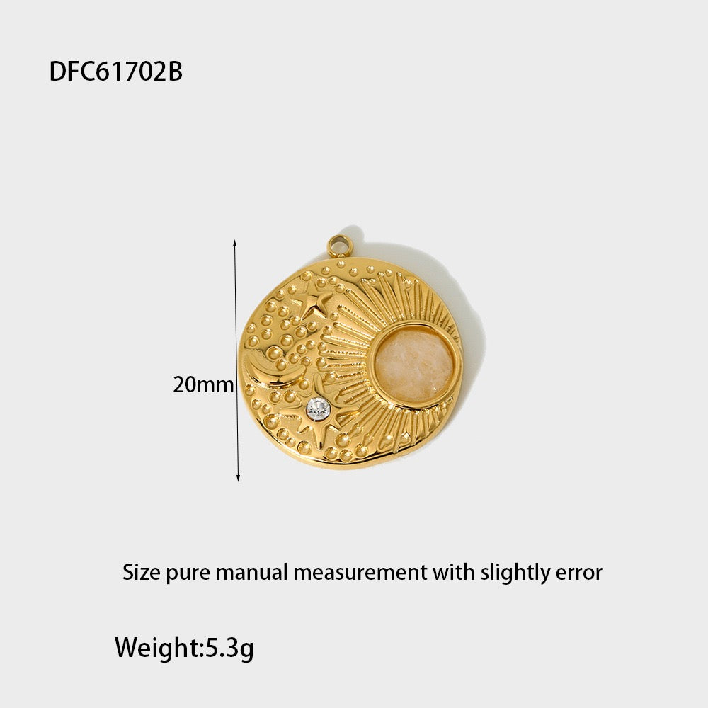 Stainless Steel DIY Charms Golden Plated