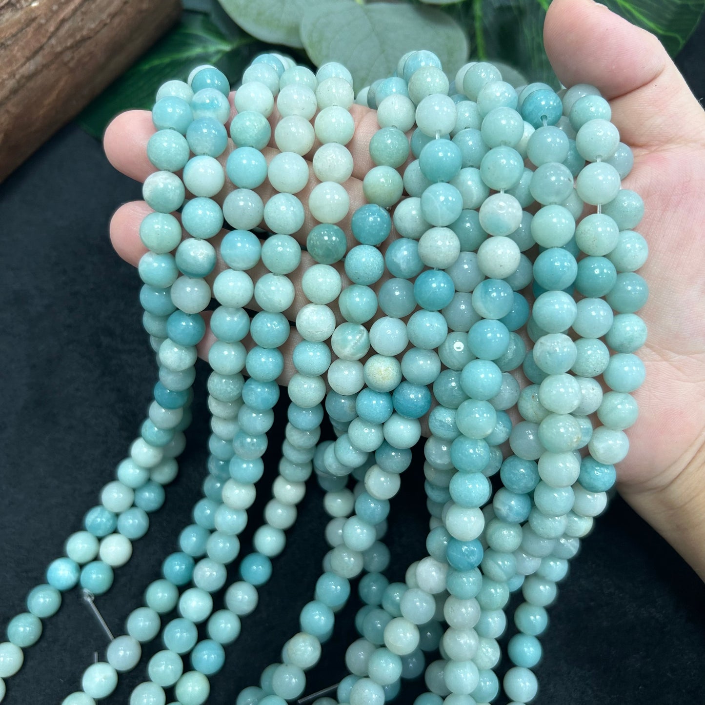 Sky Blue Beads and Matt Beads