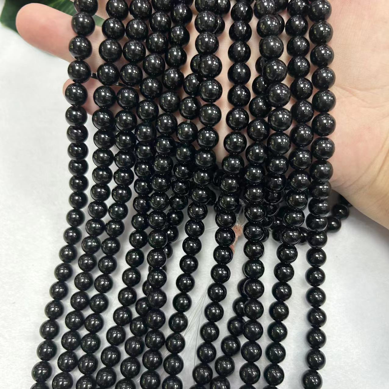 Black Agate Beads 8mm and 10mm