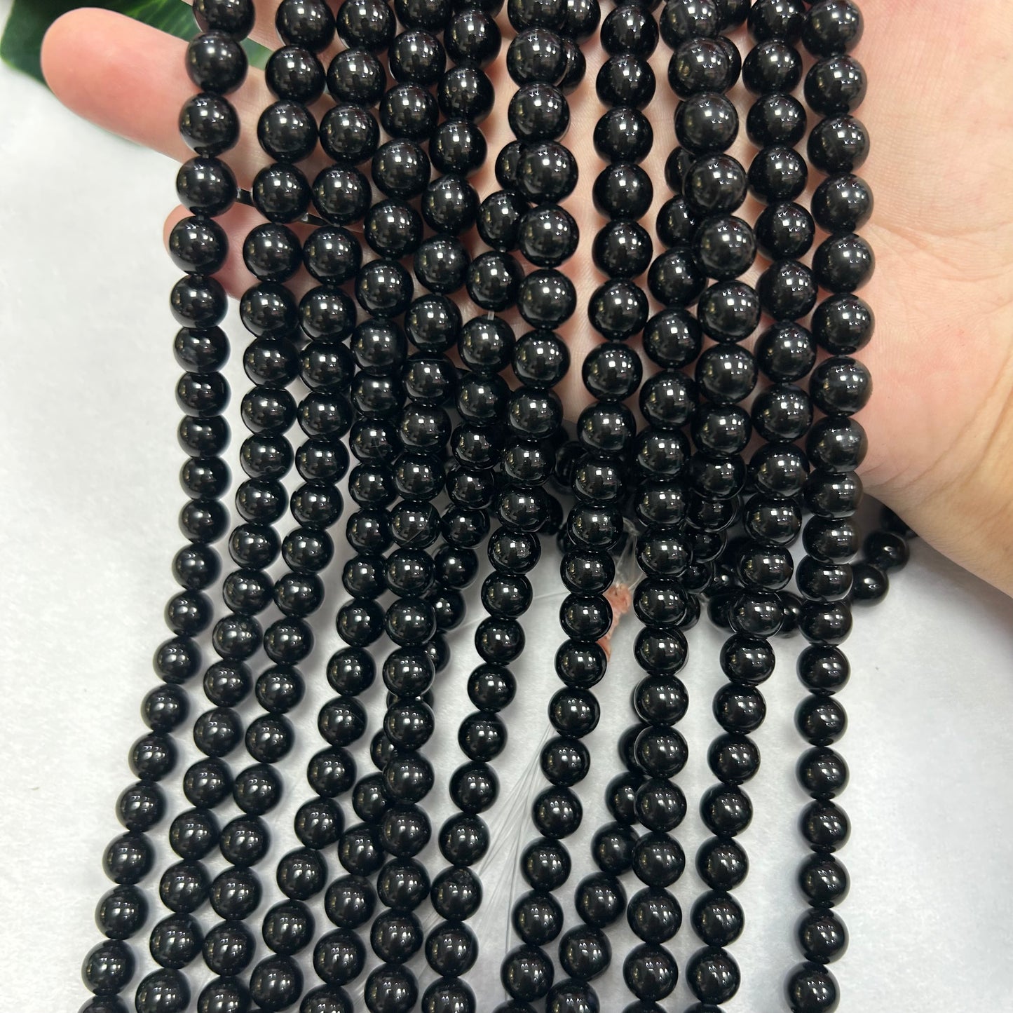 Black Agate Beads 8mm and 10mm