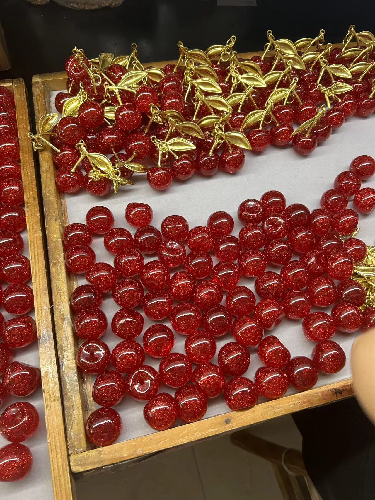 Cherry Charms para bolso, decoración y colgación de bolsos