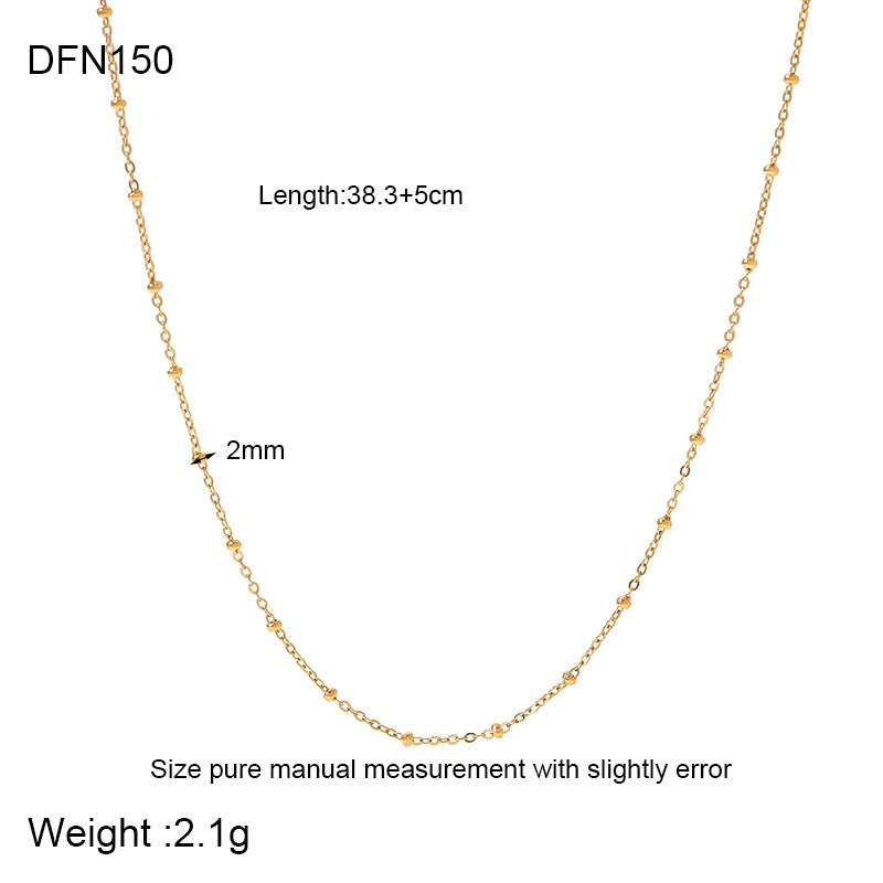 Hot-selling PVD316L stainless steel gold-plated zircon letter series pendant pendant necklace bracelet accessories DIY