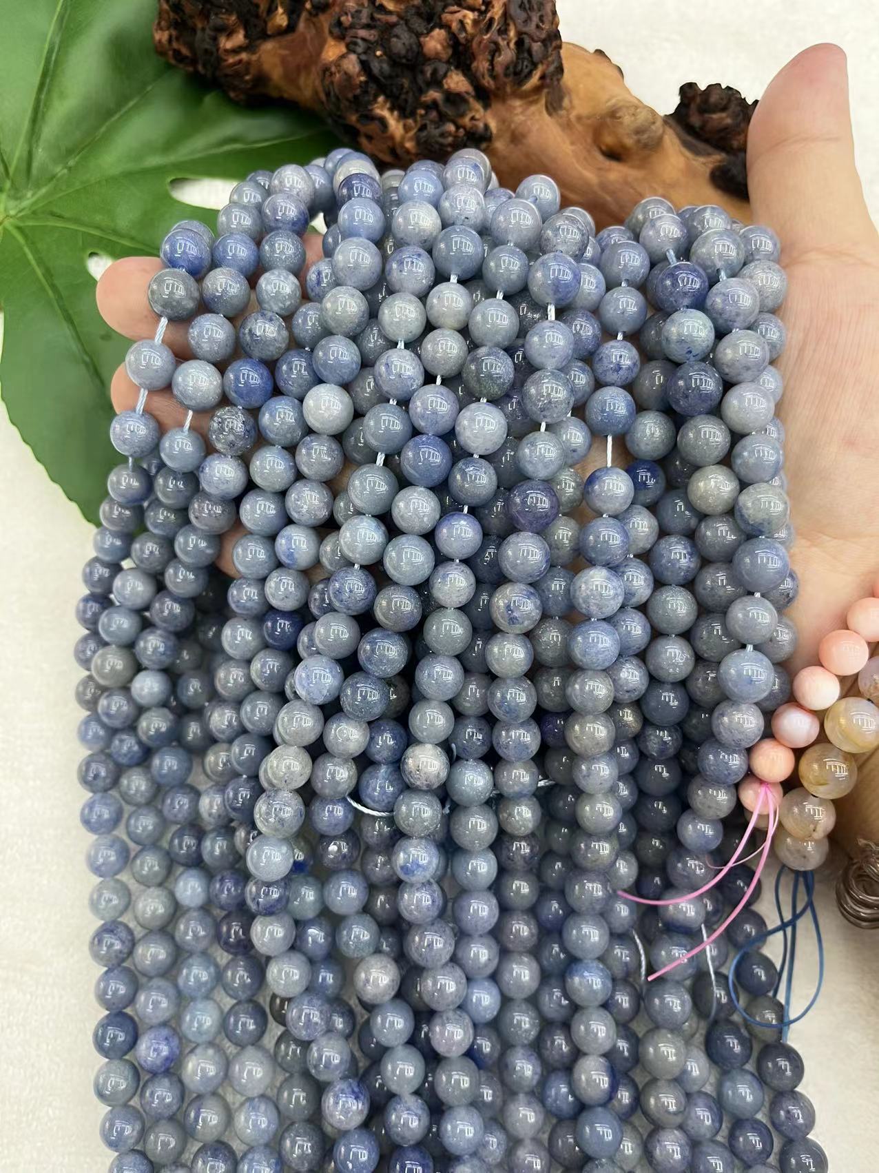 High quality blue aventurine beads, 6mm/ 8mm