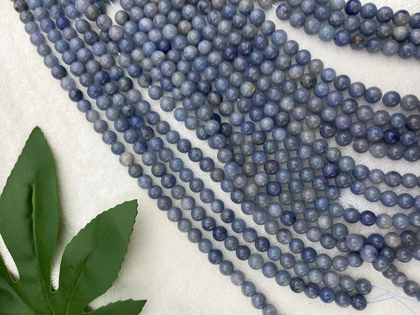 High quality blue aventurine beads, 6mm/ 8mm