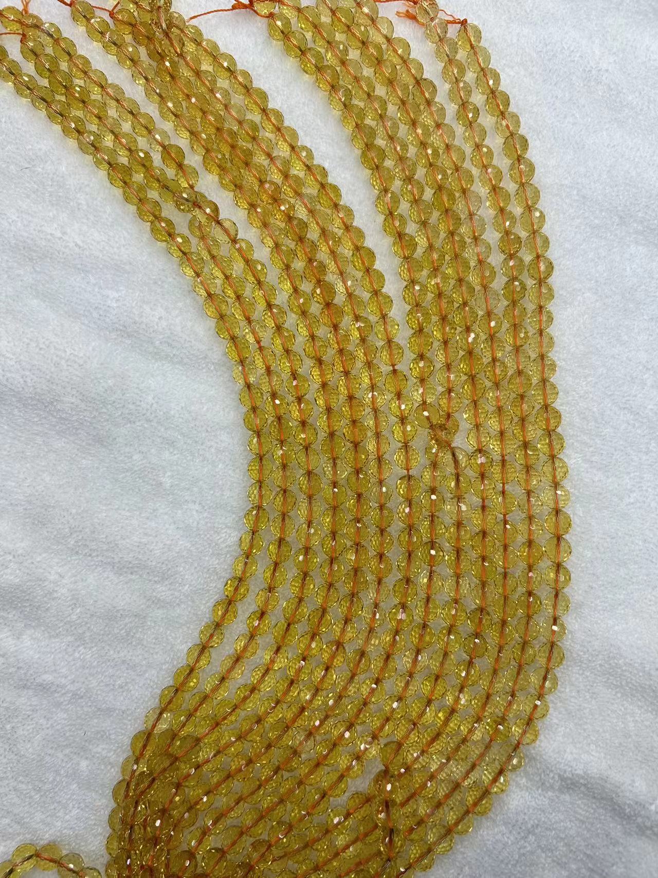 Citrine faced beads 6/8/10mm