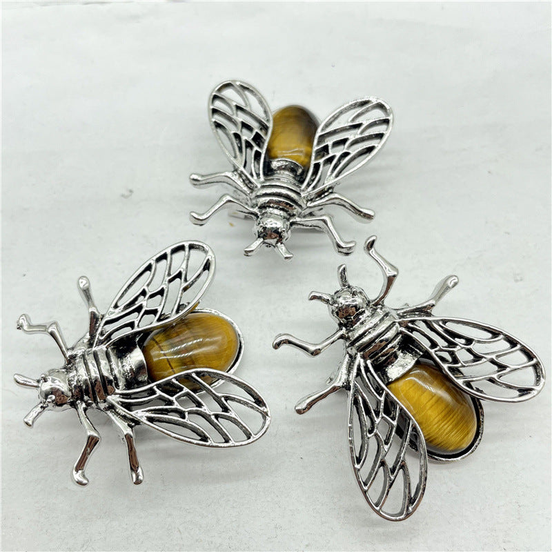 Crystal pendant, bee pendant