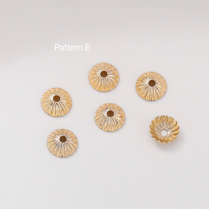 Flower spacer, 14k gold plated, high quality, sold by 50pcs