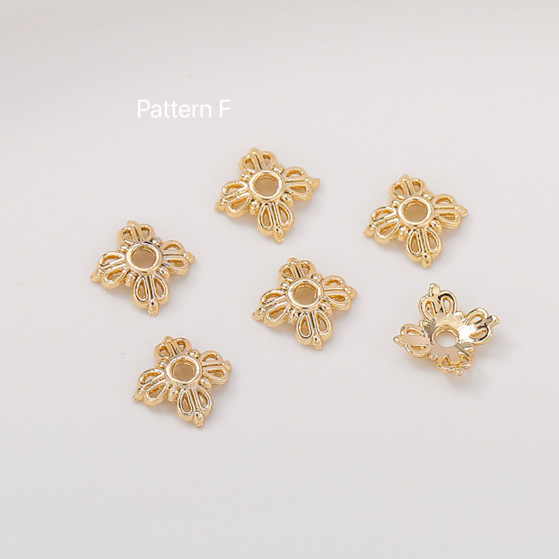 Flower spacer, 14k gold plated, high quality, sold by 50pcs