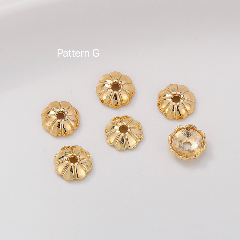 Flower spacer, 14k gold plated, high quality, sold by 50pcs