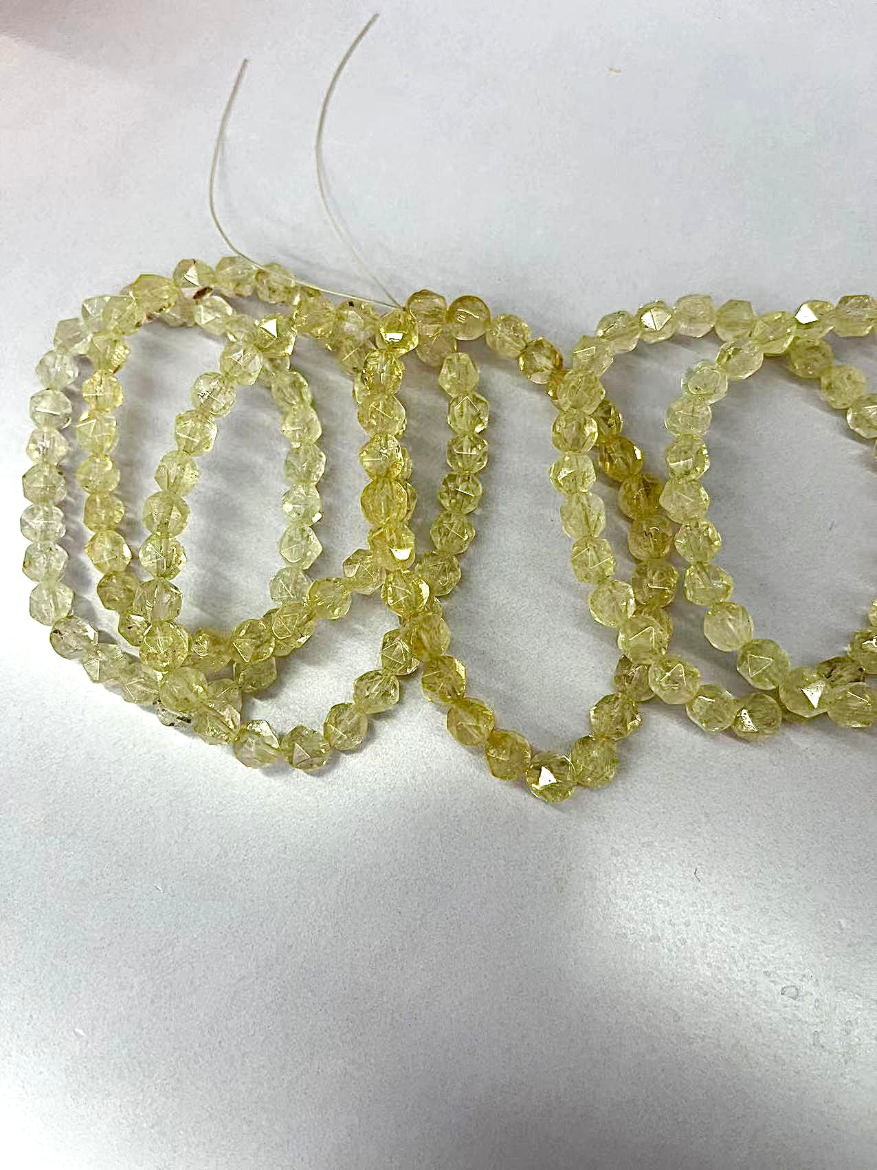 Faced citrine bracelets, limited quantity, 6-7mm