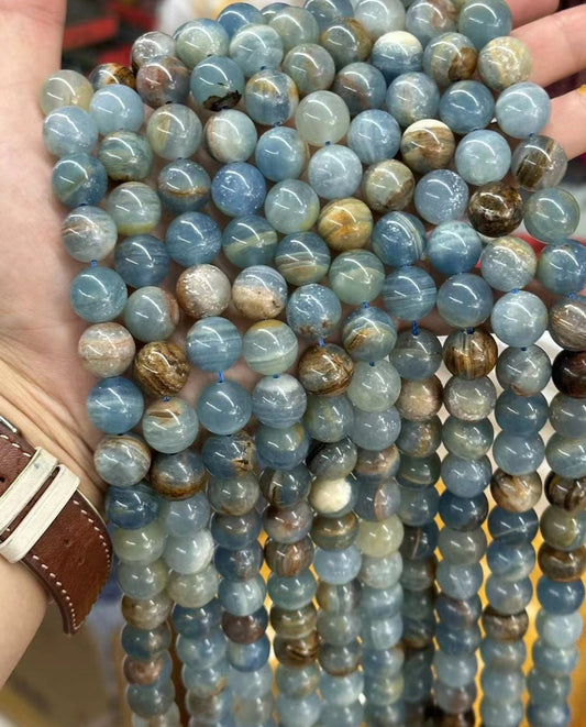 Blue Onyx Beads , 6mm/ 8mm