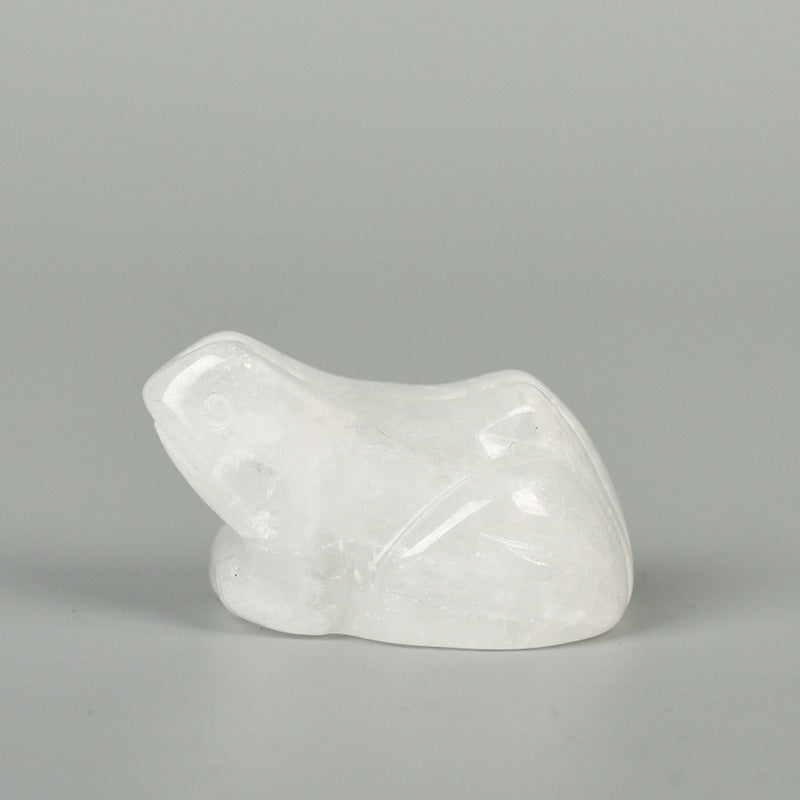 Crystal Frog Carving 1.5 inches