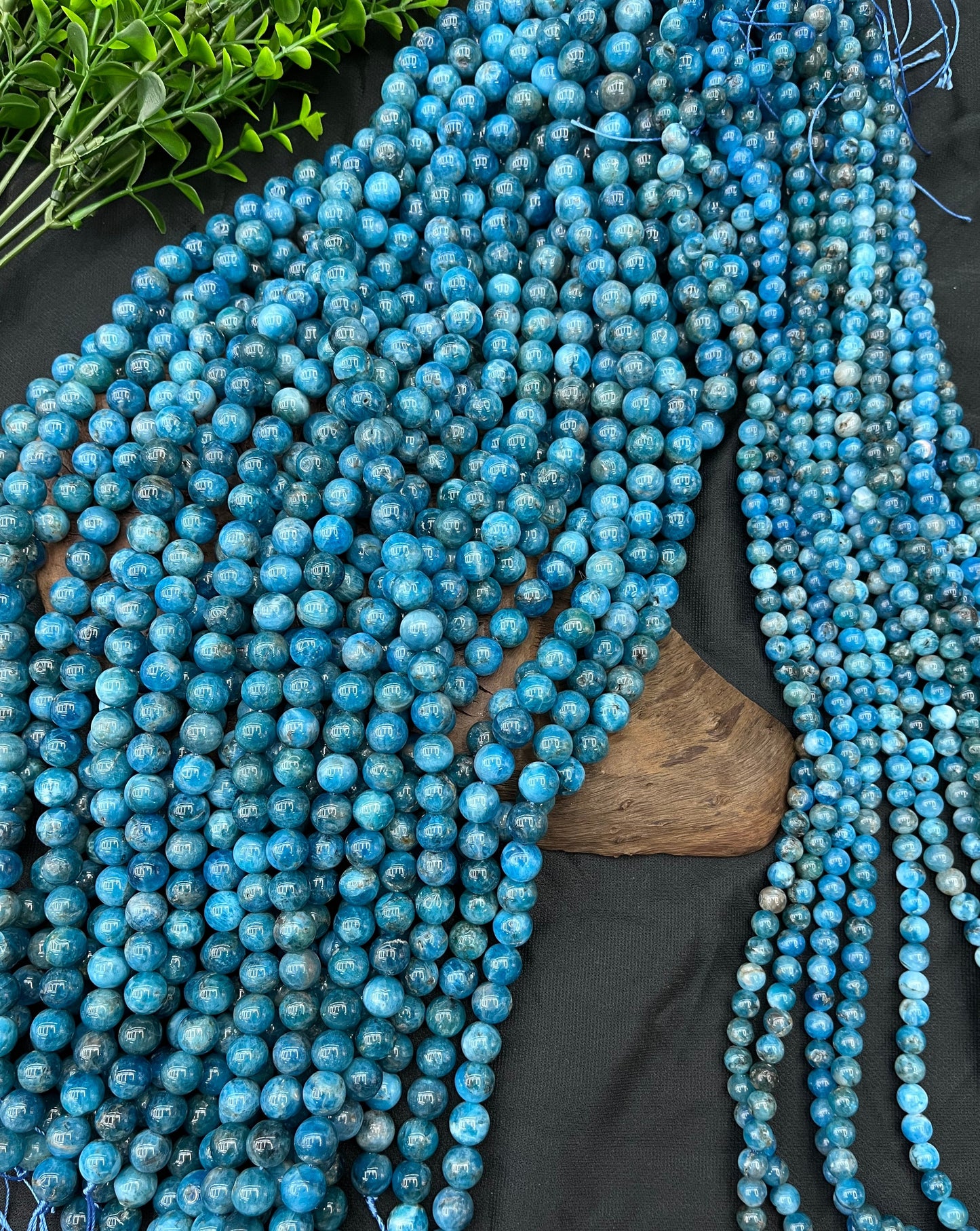 Apatite beads strands 4/6/8/10/12