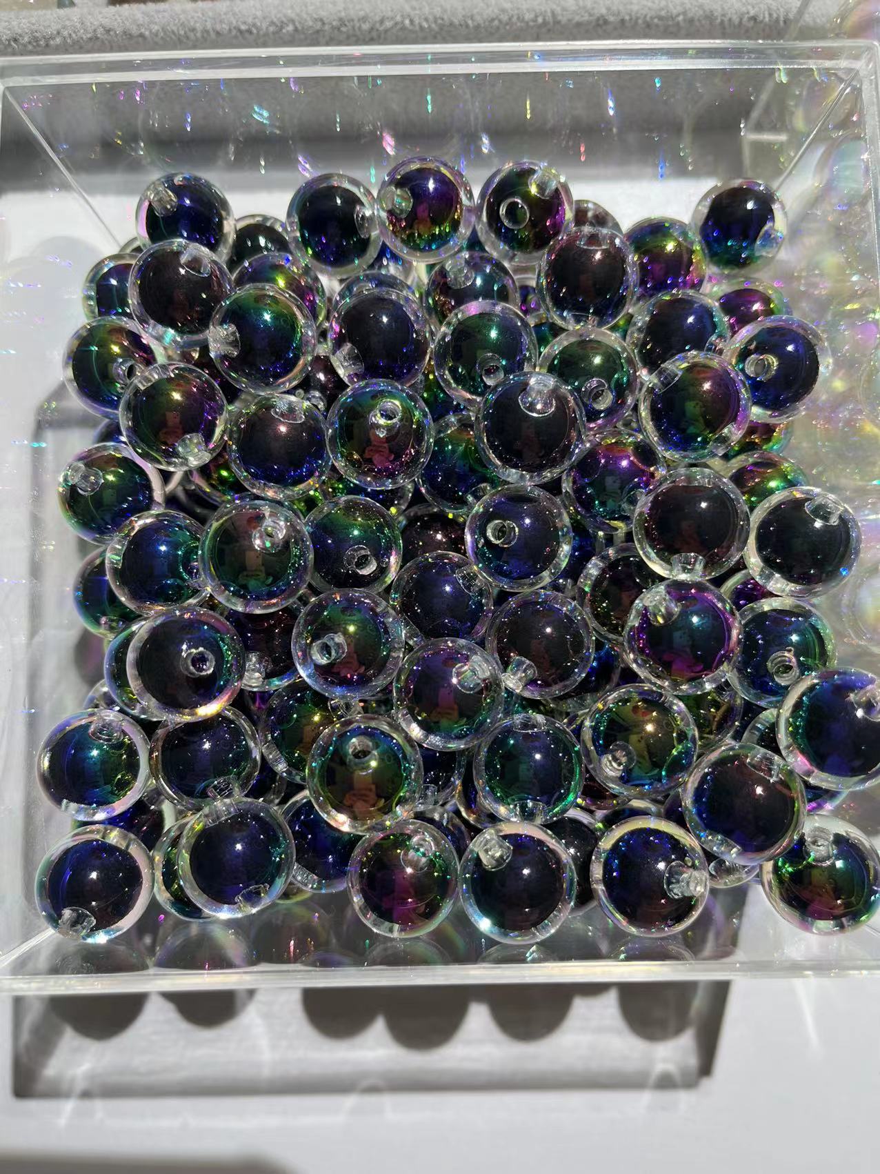 Acrylic beads 10mm uv beads round