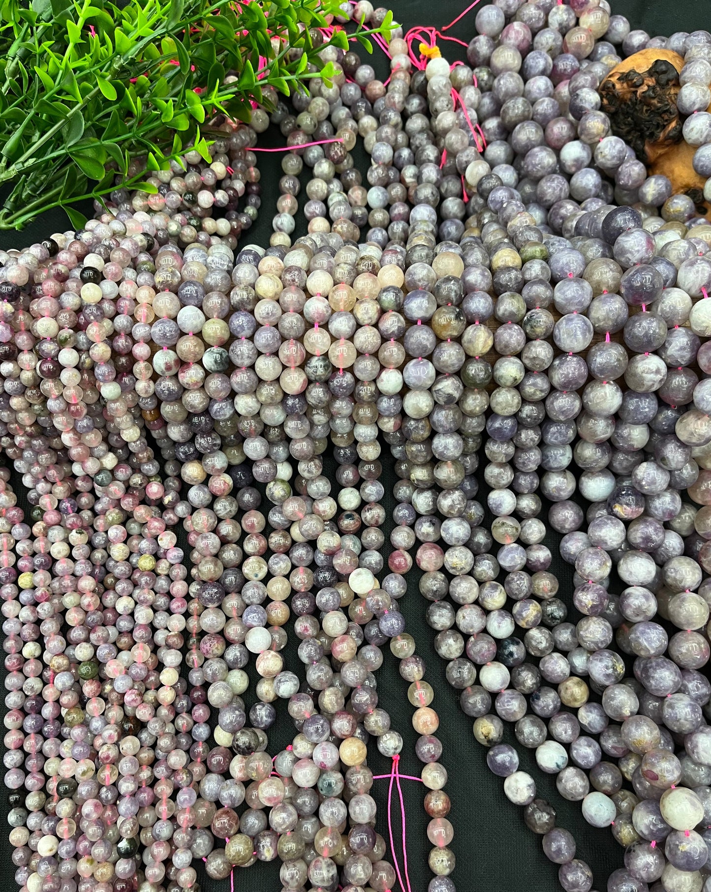 Pink tourmaline beads strands 6/8/10/12mm